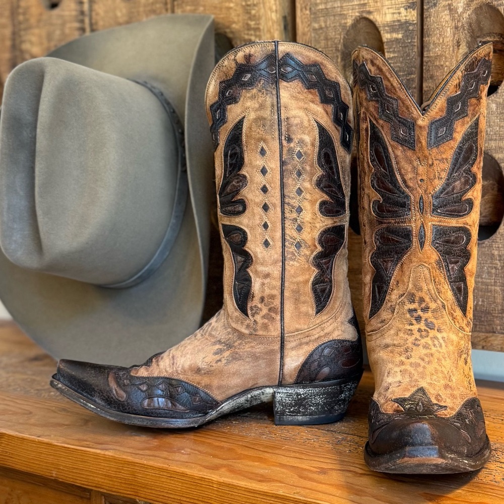 OLD GRINGO MONARCA in Leopardito Suede Size 8